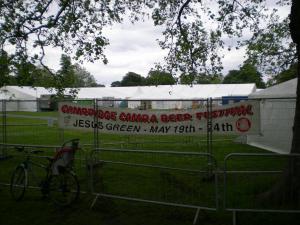 A banner declaring the event