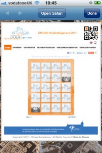 Dutch Mint QR code site, memory game