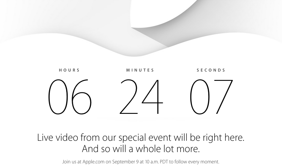 Apple iWatch Announcement Countdown