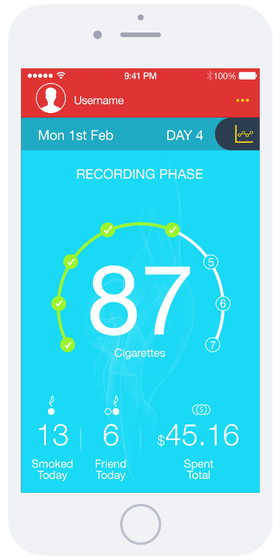 Slighter app recording phase screenshot