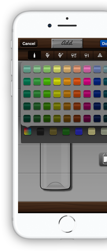 New colour palette shown on iPhone screen